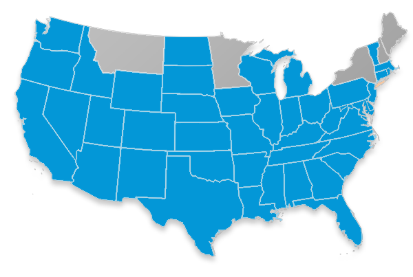 Occidental Life Insurance Company of North Carolina Coverage Map