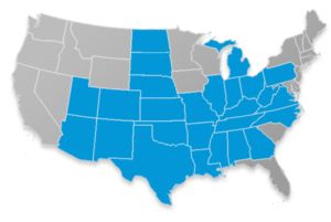 Trinity Life Insurance Company State Availability Map