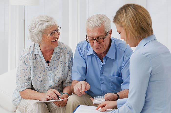 Medicare Supplement Agent with client