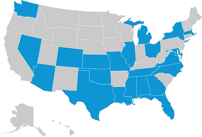 UnitedHealthcare ACA coverage map