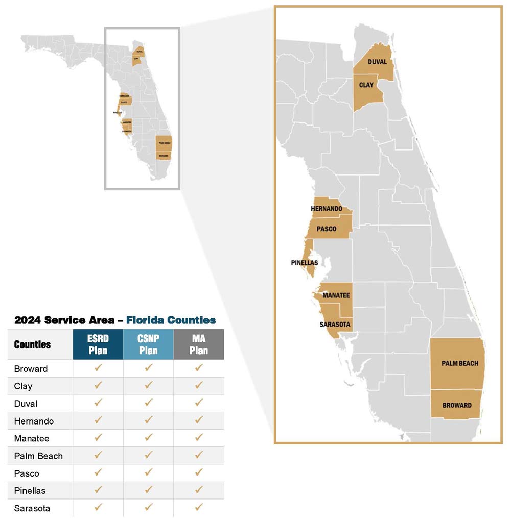 2024 MAPD Florida Service Areas