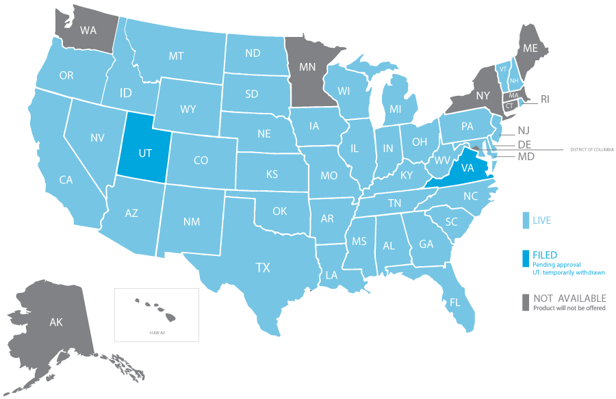 Aflac Map Coverage